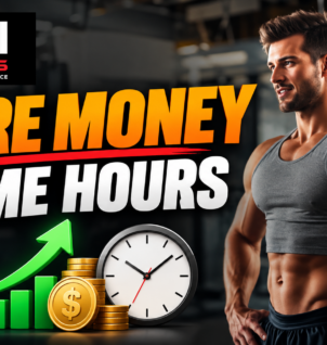 Personal trainer in a gym illustrating ways to increase income without working more hours